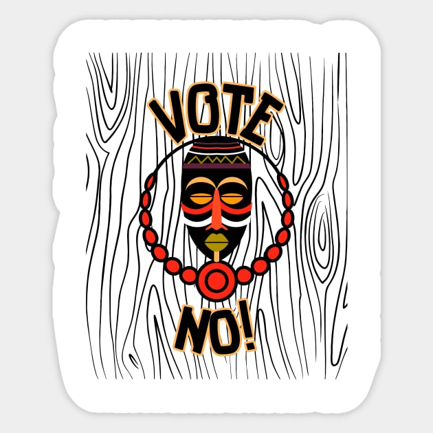 Vote No To The Voice Indigenous Voice To Parliament Sticker by 3dozecreations